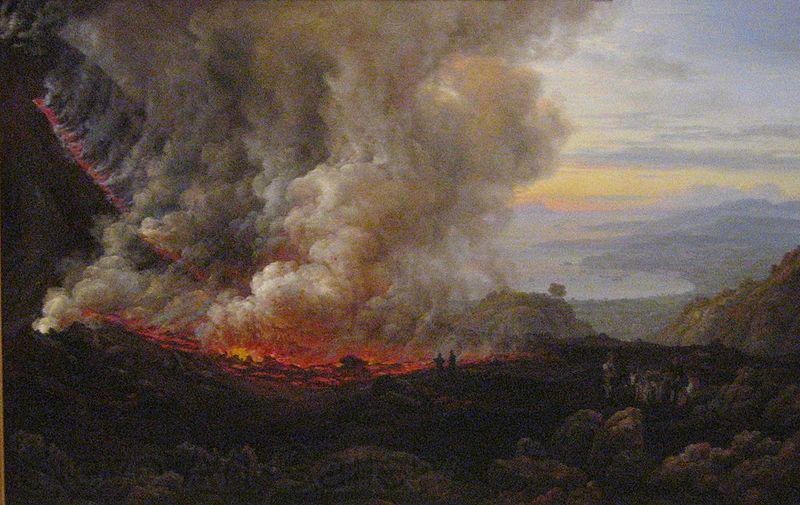 unknow artist The Eruption of Vesuvius Norge oil painting art